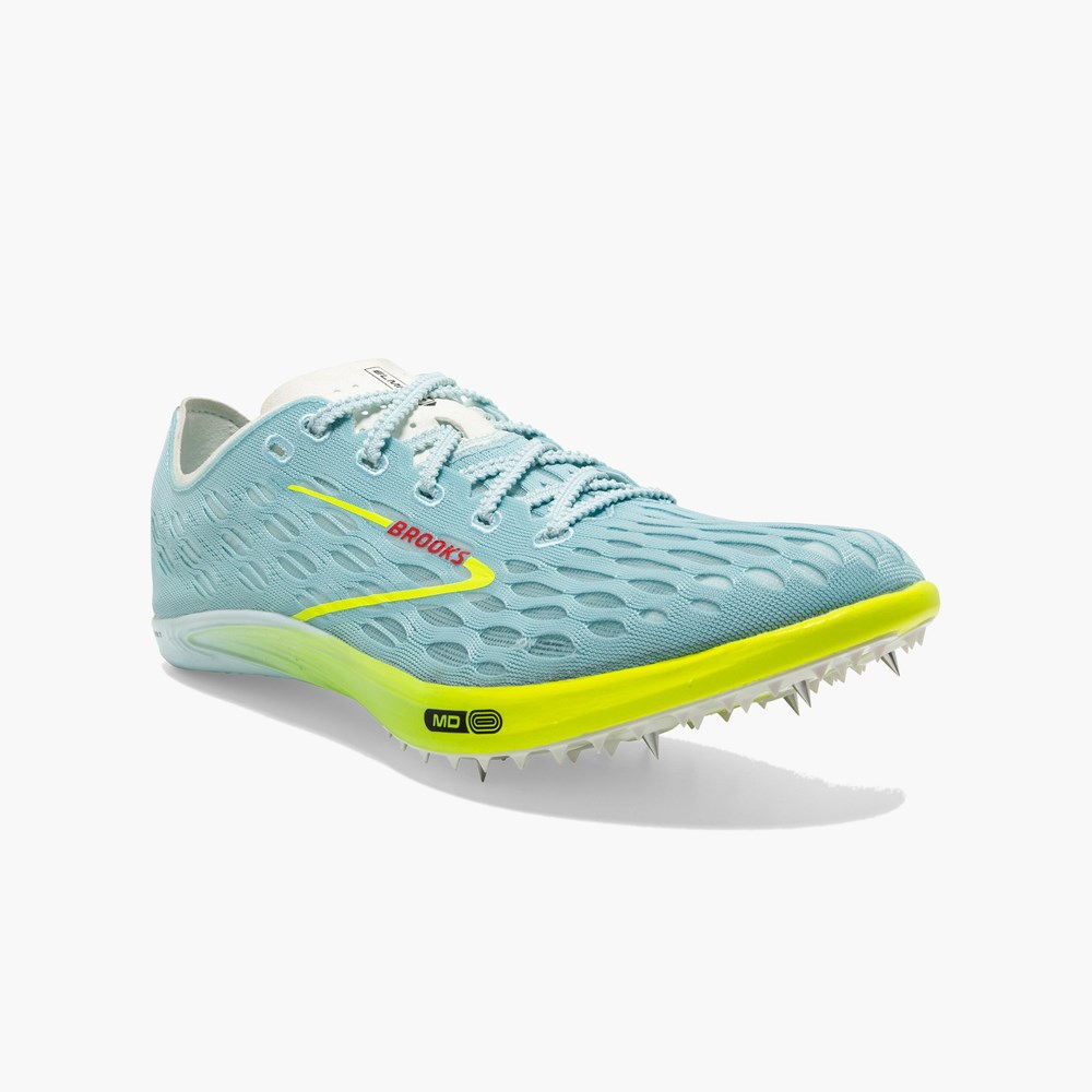 Chaussure Running Brooks ELMN8 7 Running Track Spikes Bleu Rouge Femme | QRX-6486833